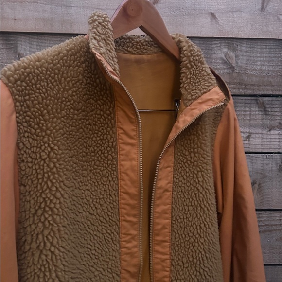 Vintage Brown and orange Sherpa Jacket - Picture 2 of 4